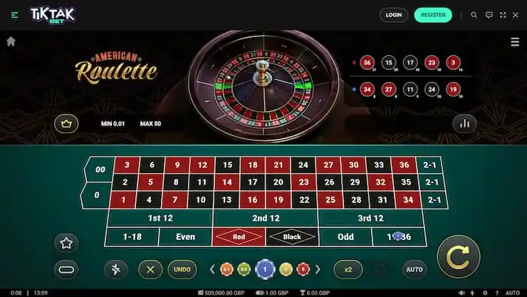 tiktakbet roulette