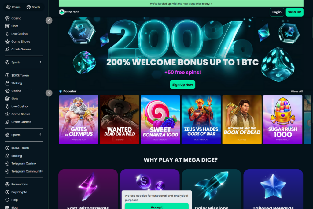  mega dice Στοιχηματικές εταιρίες