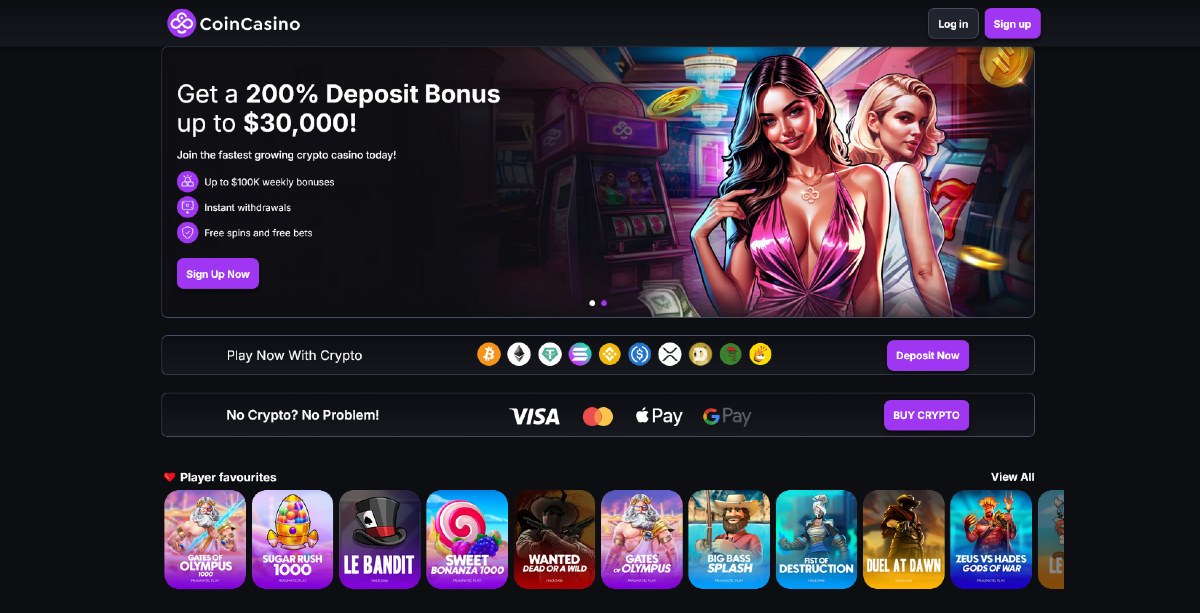 Befizetés nélküli bónusz CoinCasino
