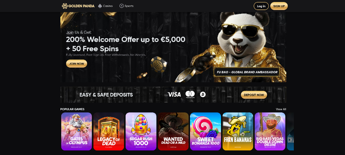 Befizetés nélküli bónusz Golden Panda