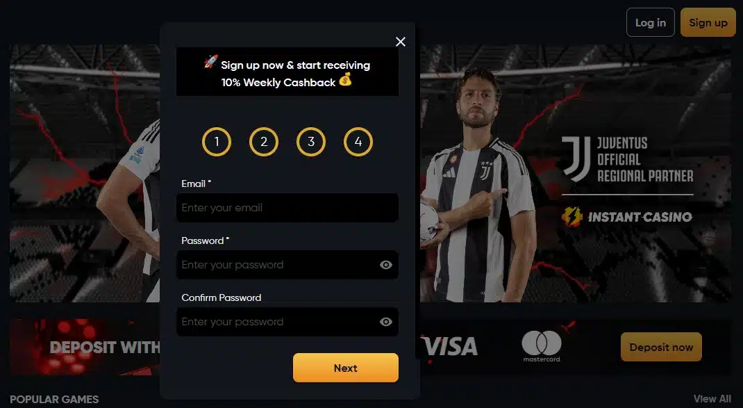 instant casino regisztracio