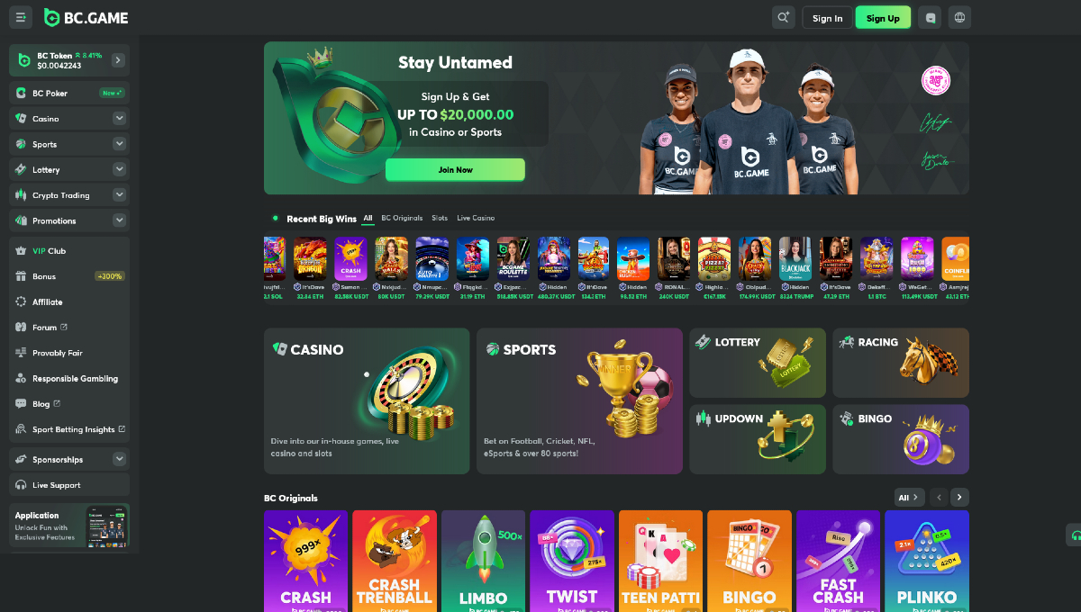 BC Game Legjobb kripto és bitcoin kaszinók