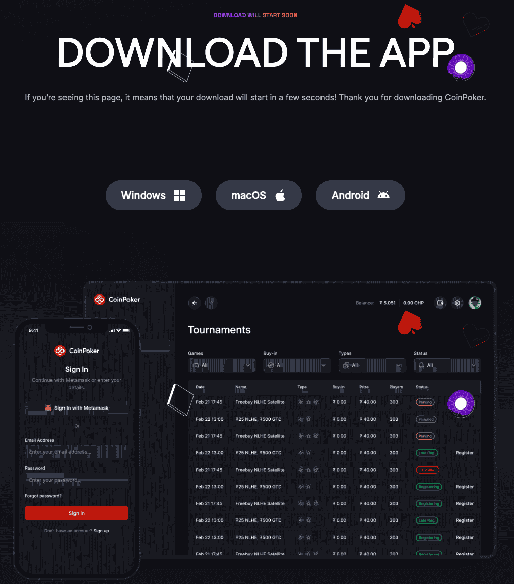 coinpoker letoltes