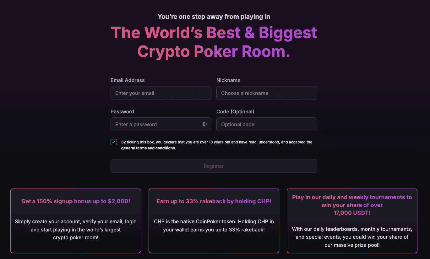 coinpoker velemenyek regisztracio