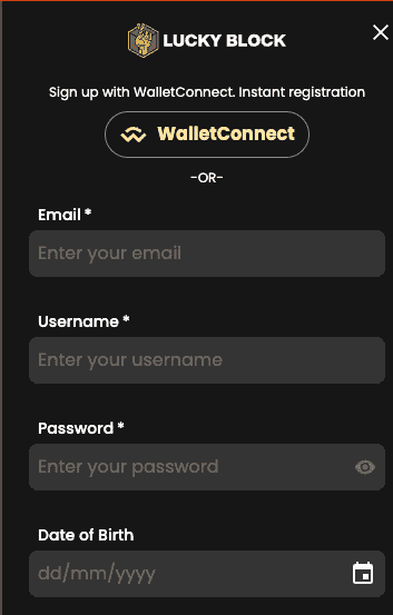 lucky block registration