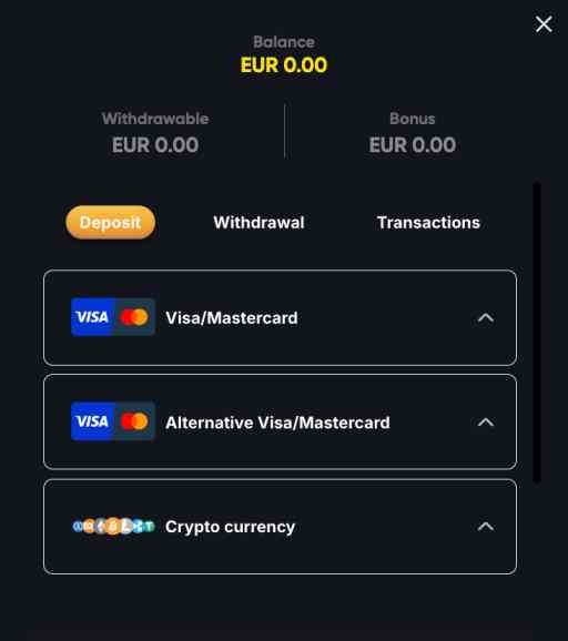 instant casino be es kifizetes