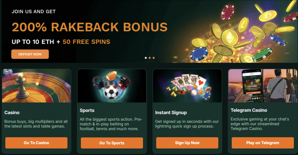 7. TG Casino – modernus Telegram kazino, siūlantis paprastą registraciją
