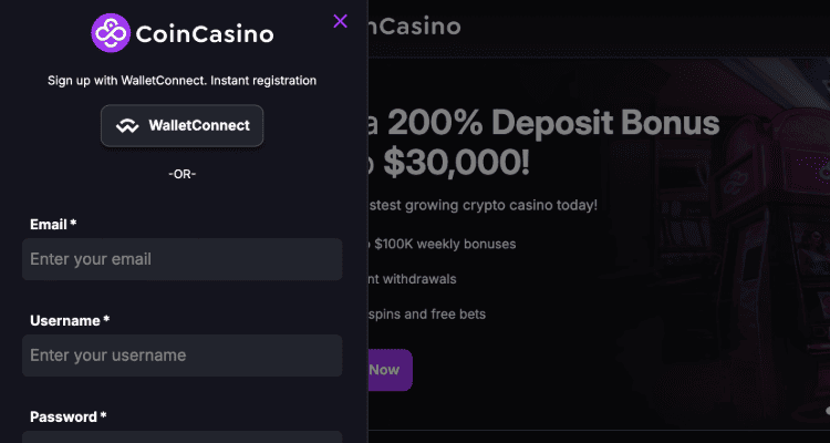 Kaip pradėti žaisti internetiniame kazino Lietuvoje? Coincasino pavyzdys