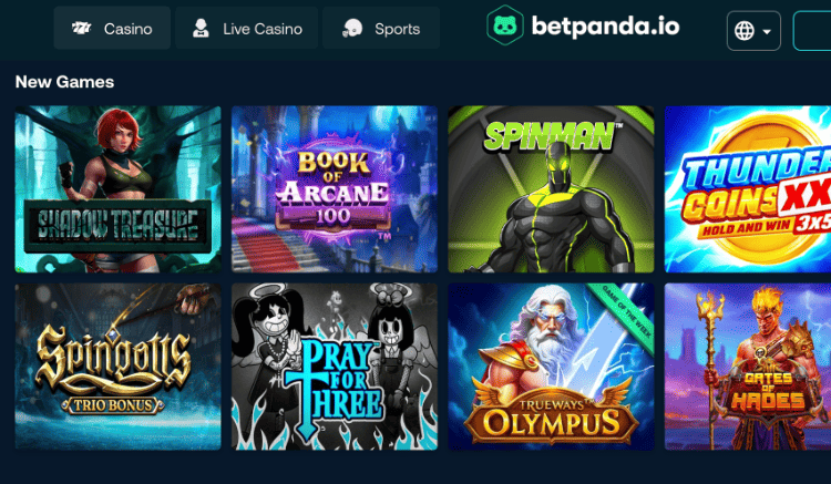 2. BetPanda – ilgai veikiantis crypto casino, kuris siūlo 10% savaitinį pinigų grąžinimą