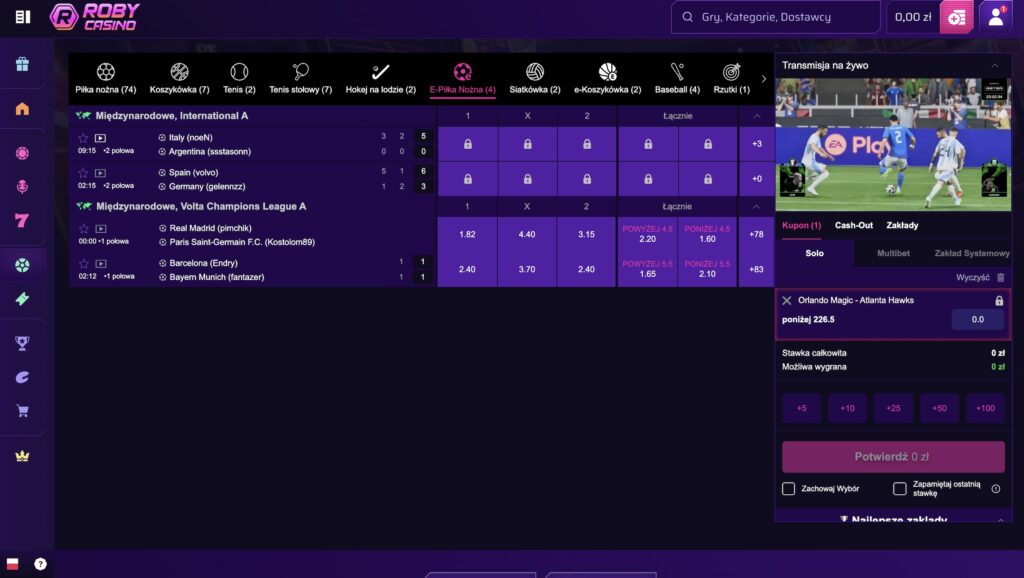 Roby Casino esport