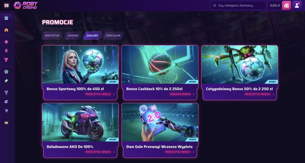 Roby Casino promocje