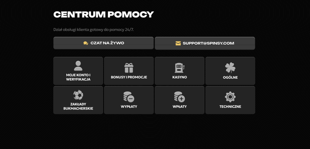Spinsy centrum pomocy