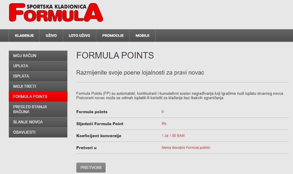 Formula points