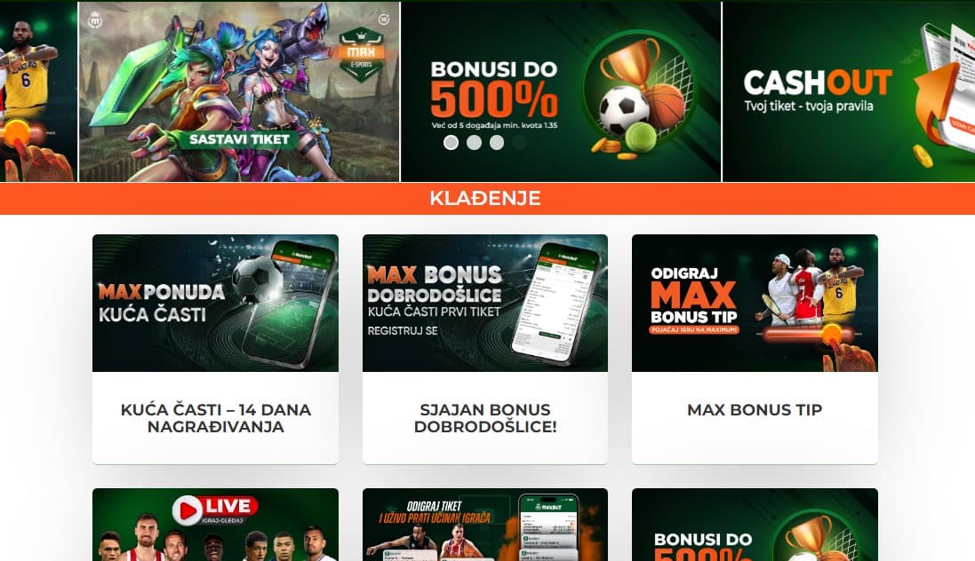 Nudi li Maxbet Bonus oklade postojećim korisnicima