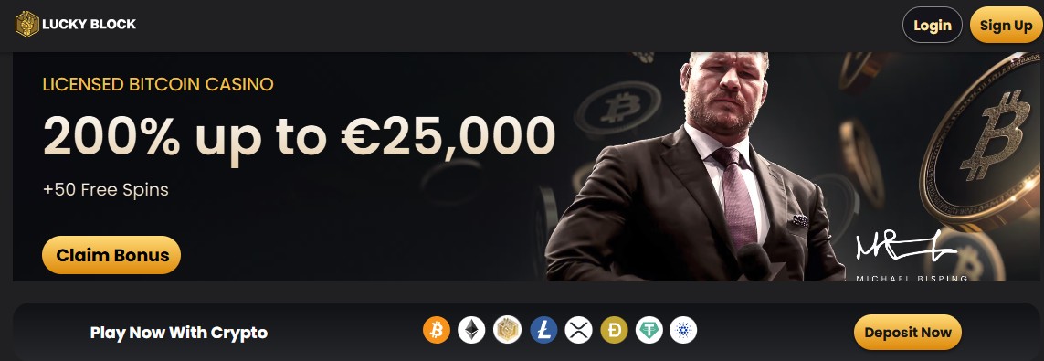 bitcoin casino lucky block